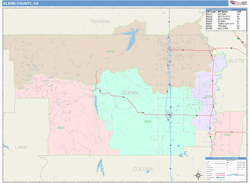 Glenn County, CA Wall Map