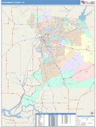 Sacramento County, CA Wall Map