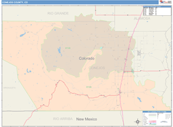 Conejos County, CO Wall Map