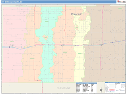 Kit Carson County, CO Wall Map