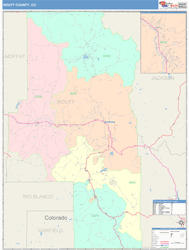 Routt County, CO Wall Map