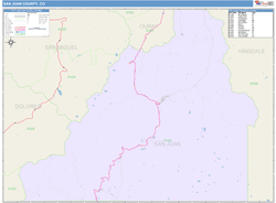 San Juan County, CO Wall Map