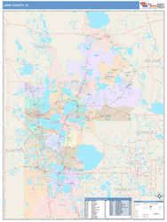 Lake County, FL Wall Map