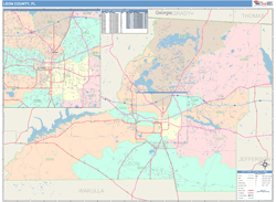 Leon County, FL Wall Map