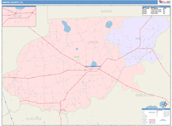 Union County, FL Wall Map