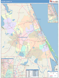 Volusia County, FL Wall Map