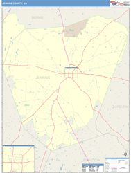 Jenkins County, GA Wall Map