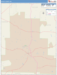 Schley County, GA Wall Map