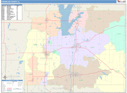 Franklin County, IL Wall Map