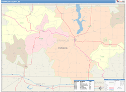 Franklin County, IN Wall Map