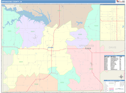 Appanoose County, IA Wall Map