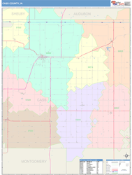 Cass County, IA Wall Map