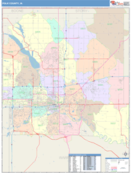 Polk County, IA Wall Map