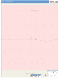 Greeley County, KS Wall Map