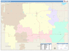 Kingman County, KS Wall Map