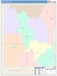 Nemaha County, KS Wall Map