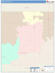 Osborne County, KS Wall Map