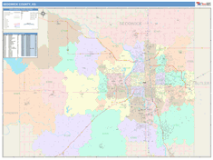 Sedgwick County, KS Wall Map