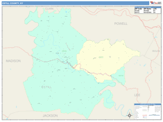 Estill County, KY Wall Map