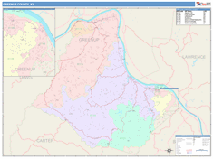 Greenup County, KY Wall Map