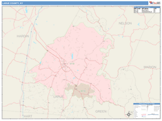 Larue County, KY Wall Map