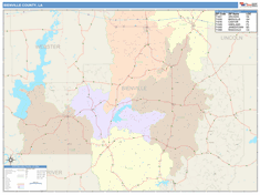 Bienville County, LA Wall Map