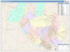 Howard County, MD Wall Map