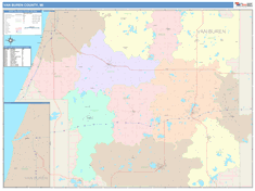 Van Buren County, MI Wall Map