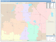 Faribault County, MN Wall Map