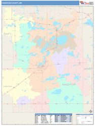 Kandiyohi County, MN Wall Map