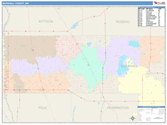 Marshall County, MN Wall Map