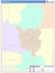 Rock County, MN Wall Map