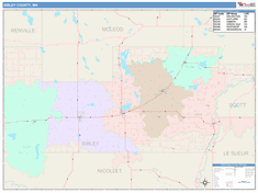 Sibley County, MN Wall Map