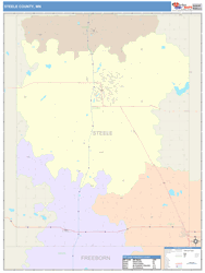 Steele County, MN Wall Map