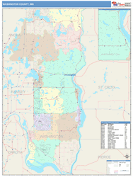 Washington County, MN Wall Map