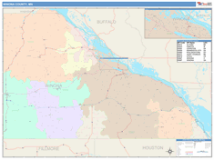 Winona County, MN Wall Map