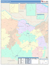 Franklin County, MO Wall Map