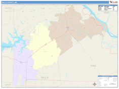 Ralls County, MO Wall Map