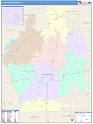 Stoddard County, MO Wall Map