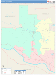 Warren County, MO Wall Map