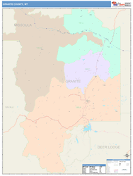 Granite County, MT Wall Map