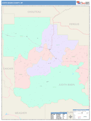 Judith Basin County, MT Wall Map