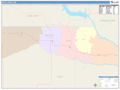 Boyd County, NE Wall Map