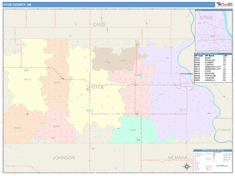 Otoe County, NE Wall Map