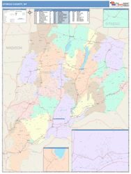 Otsego County, NY Wall Map