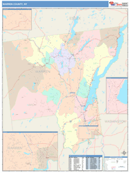 Warren County, NY Wall Map