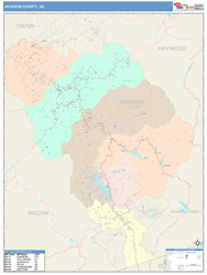 Jackson County, NC Wall Map