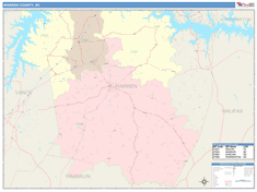 Warren County, NC Wall Map