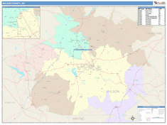 Wilson County, NC Wall Map