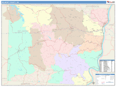 Belmont County, OH Wall Map